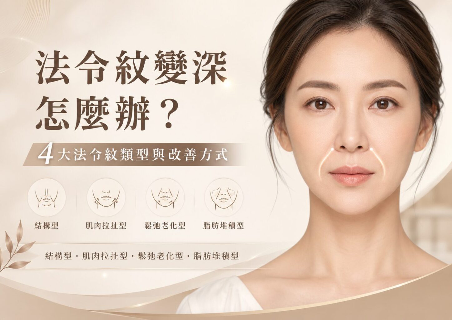 法令紋變深怎麼辦